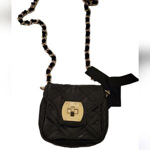 TALBOTS Patent Leather Chain Mini Crossbody Bag